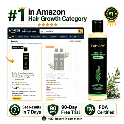 Coredew® Rosemary Shampoo | Hair Growth & Anti-Dandruff Scalp Treatment