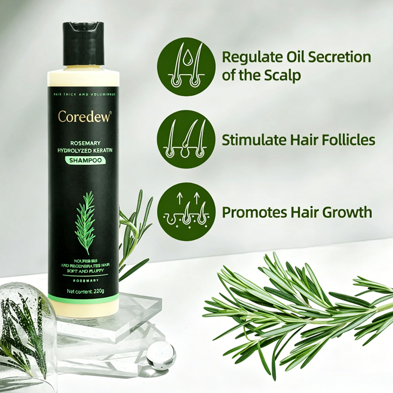 Coredew® Rosemary Shampoo | Hair Growth & Anti-Dandruff Scalp Treatment