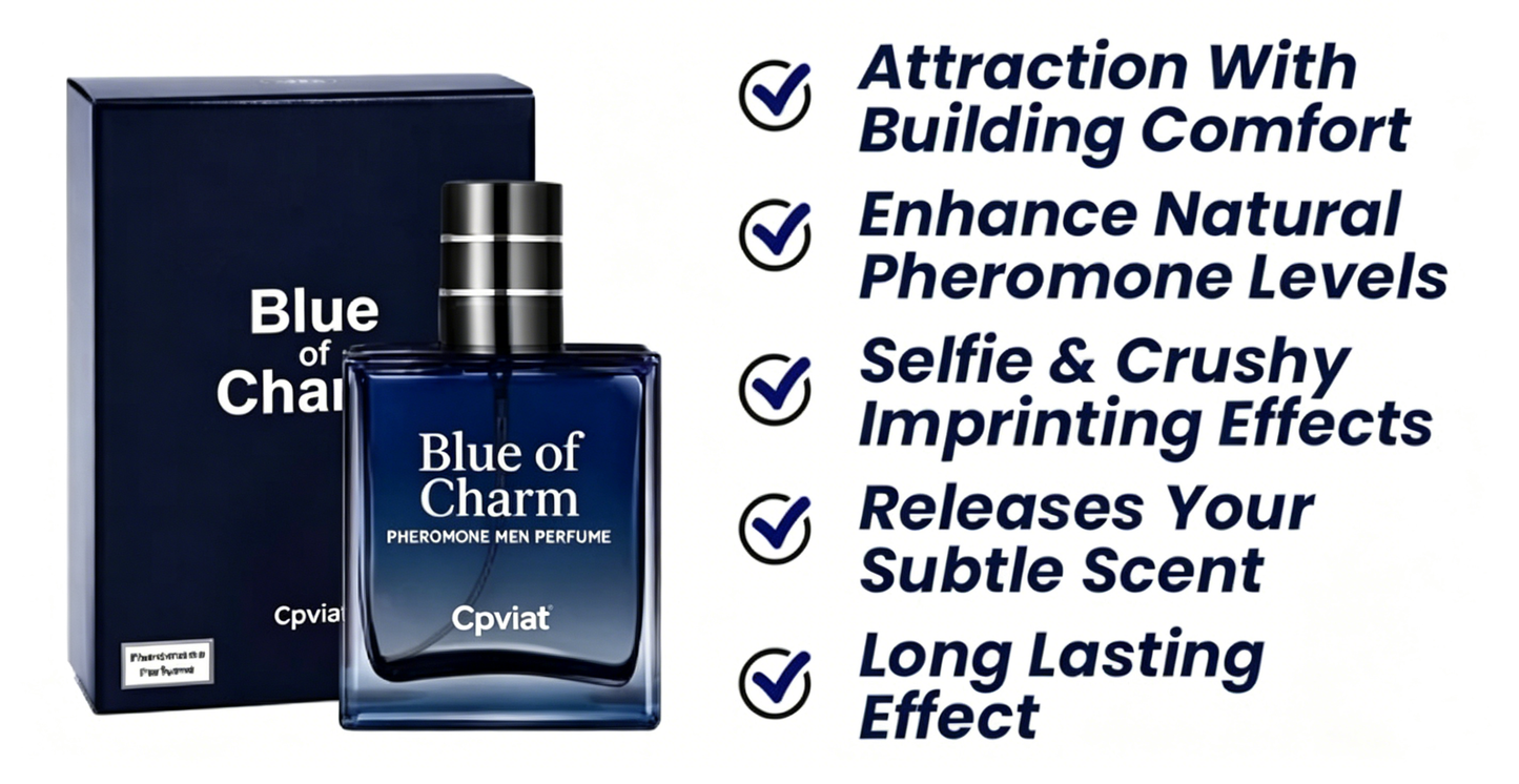 Blue of Charm Pheromone Men Perfume!One Spray, Instant Extra Natural Charm